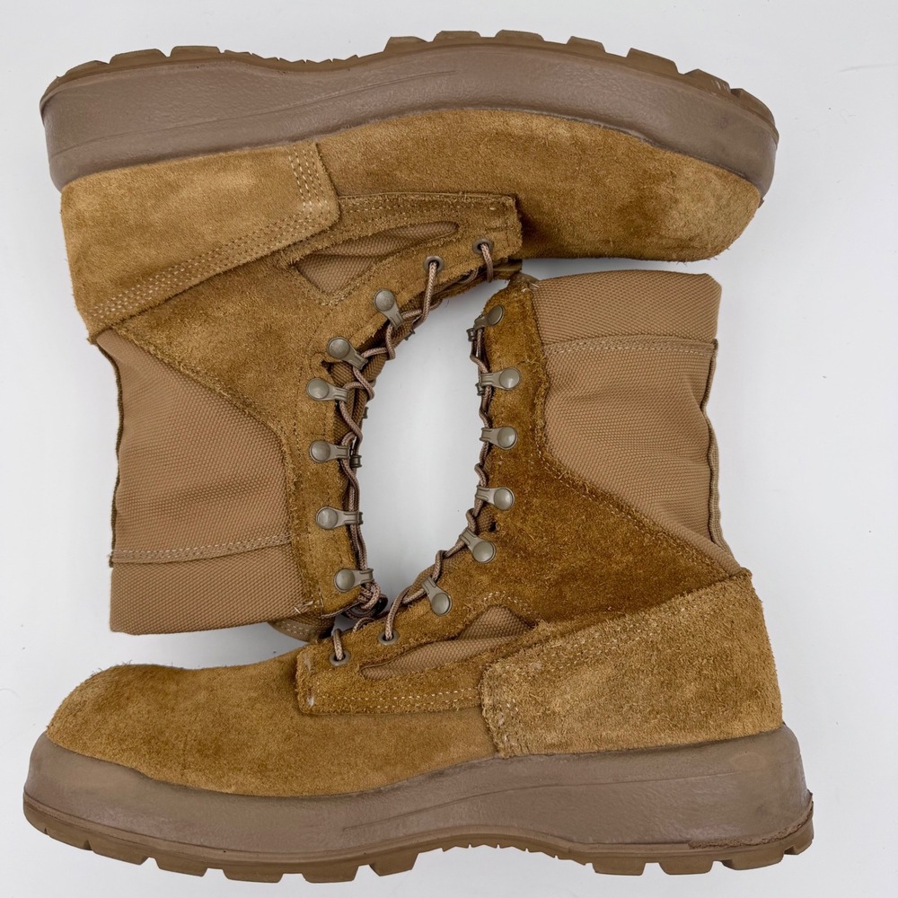 Belleville AFTW 12R Coyote Brown Suede‎ Flight Boots AF Safe to Fly Vibram Sole